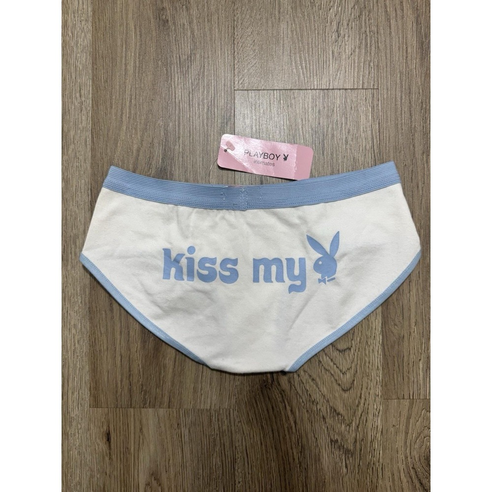 Y2K Vintage Playboy Kiss‎ My Bunny Head Briefs Underwear Size M